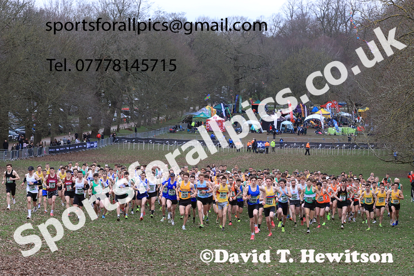Senior Mens 2026 UK CAU Inter Counties Cross Country, Wollaton Park, Nottingham. Photo: David T. Hewitson/Sports for All Pics